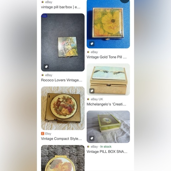 Art Deco Style Compact with Clown Design. Vintage (1960-1970) - Picture 6 of 7